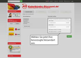 Unter „Versandart auswählen“ können Sie sich für Ihre bevorzugte Versandart entscheiden.