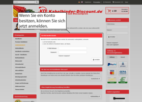 Falls Sie bereits ein Konto auf Kabelbinder-Discount.de erstellt haben, können Sie sich jetzt anmelden. 