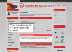 Ist dies nicht der Fall, können Sie unter „Sie sind neu bei Kabelbinder-Discount?“ ein neues Konto erstellen. 