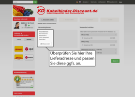 Unter „Versandoptionen“ können Sie Ihre Lieferadresse überprüfen und gegebenenfalls anpassen.